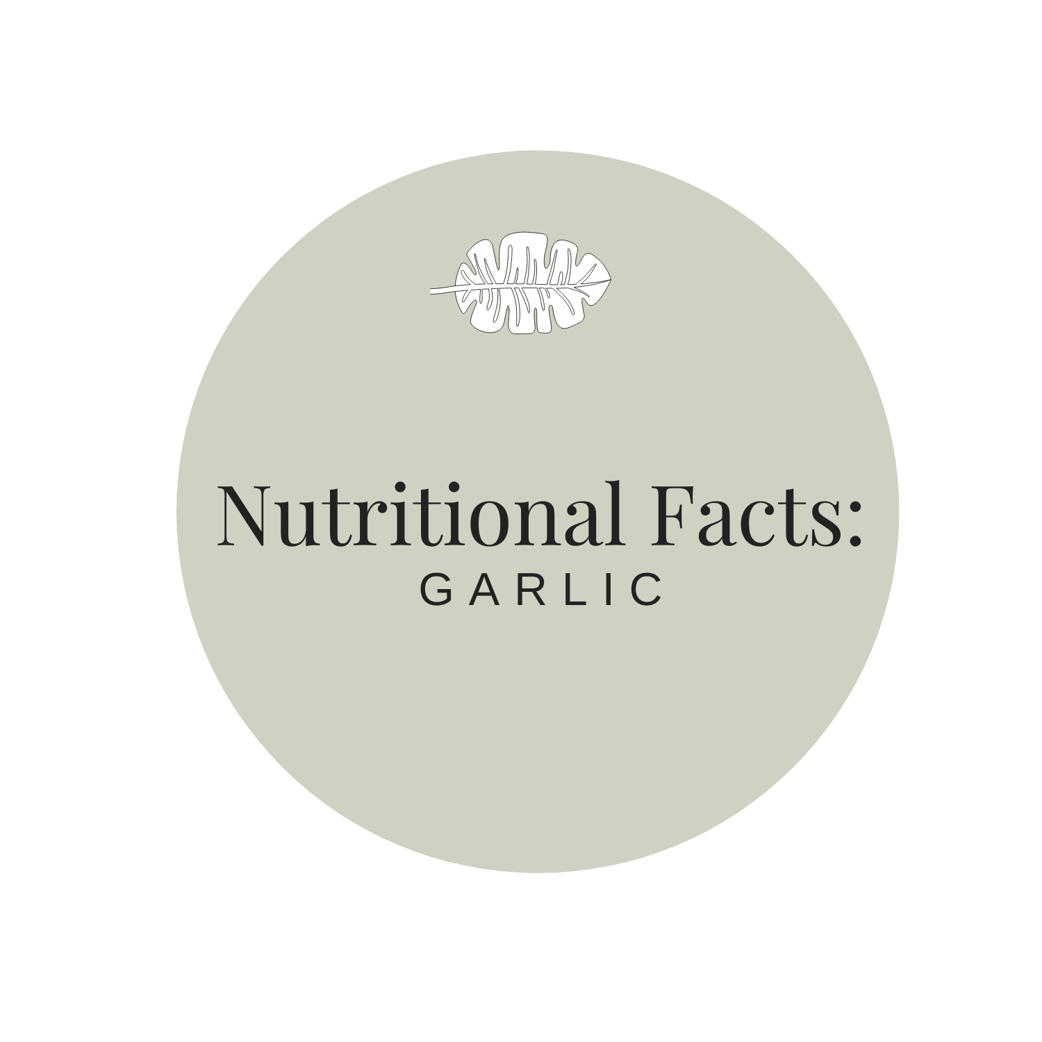 Nutritional Fact Garlic