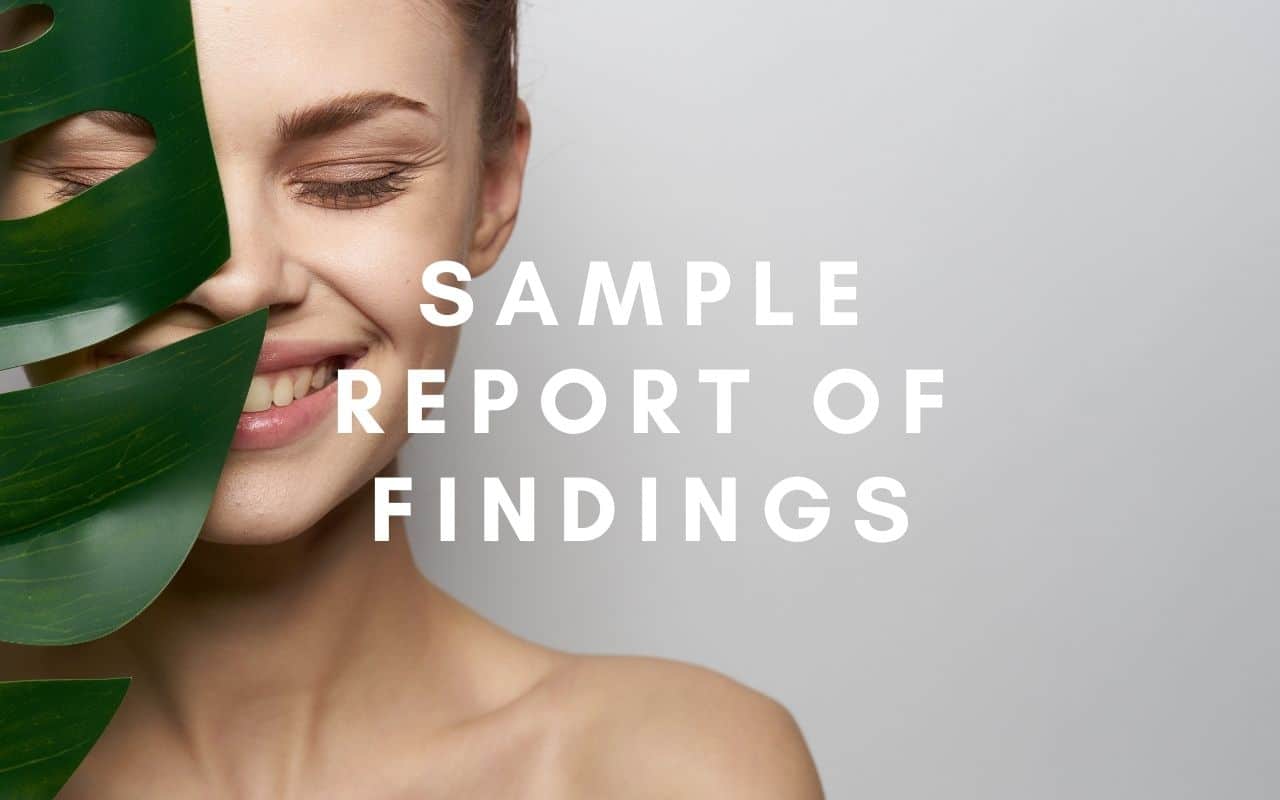 Sample Report of Findings