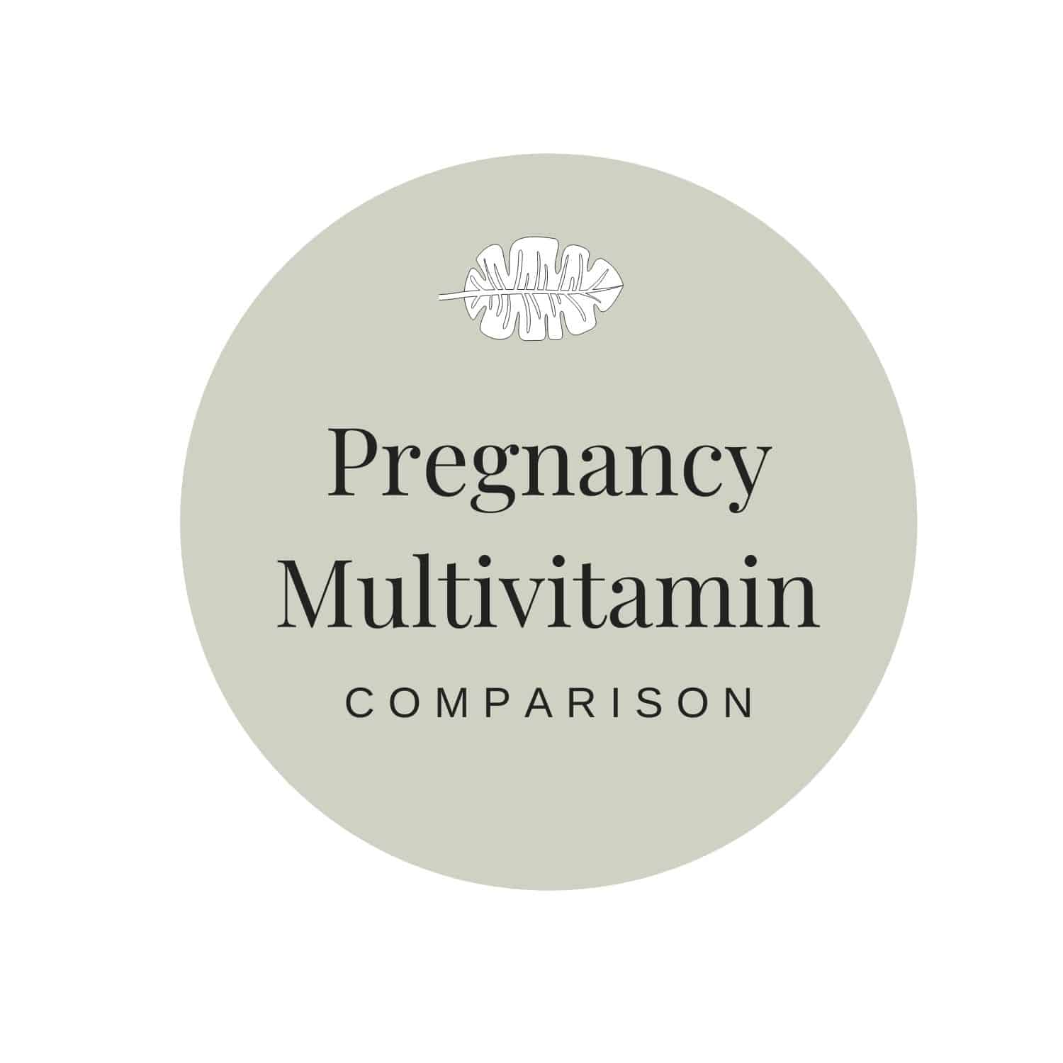 Pregnancy Multivitamin Comparison